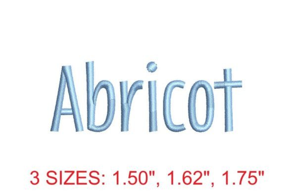 Abricot Embroidery Font: Elegance and Versatility
