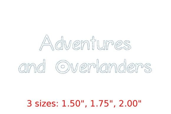 Adventures Bean Stitch Outline Font Review