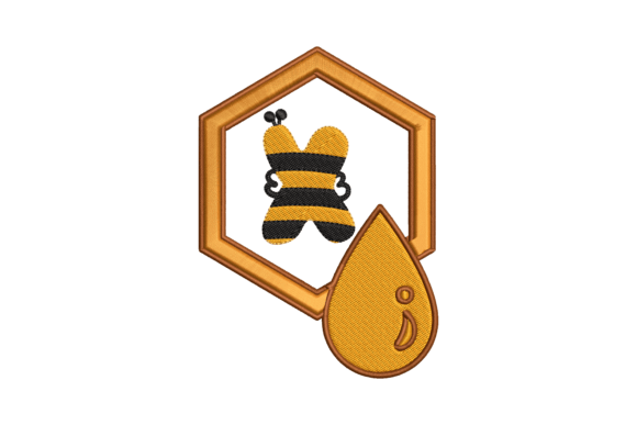 Bee Letter X: A Charming Embroidery Design