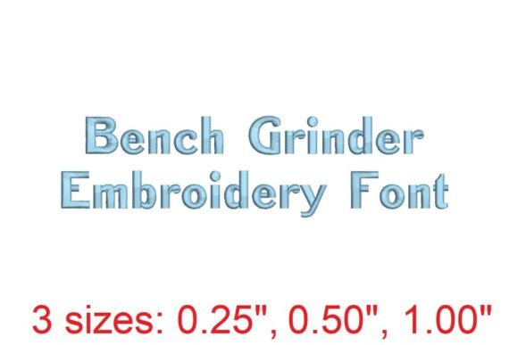 Bench Grinder Embroidery Font: A Versatile Choice