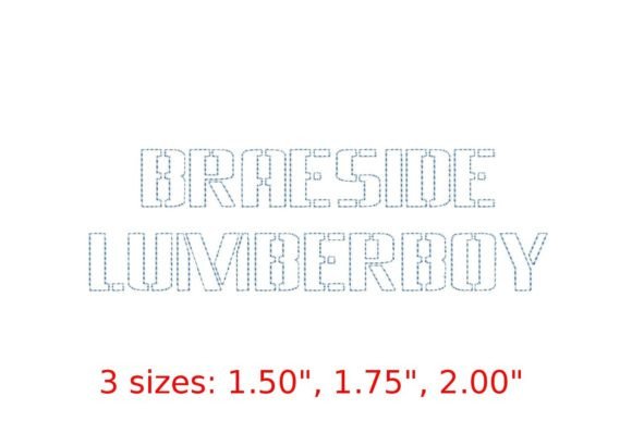 Braeside Lumberboy: A Bold Embroidery Choice