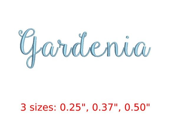 Charming Gardenia Embroidery Font for Personalized Gifts