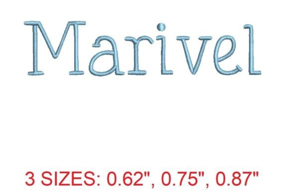 Charming Marivel Embroidery Font for Gifts