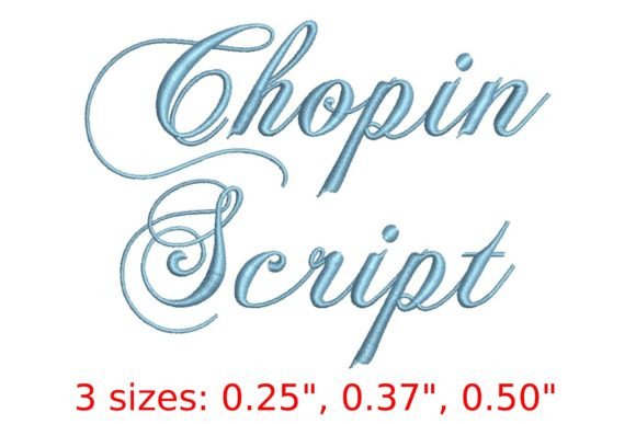 Chopin Script Embroidery Font Review