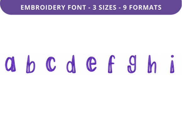 Ease My Mind Font a to I: A Versatile Embroidery Choice