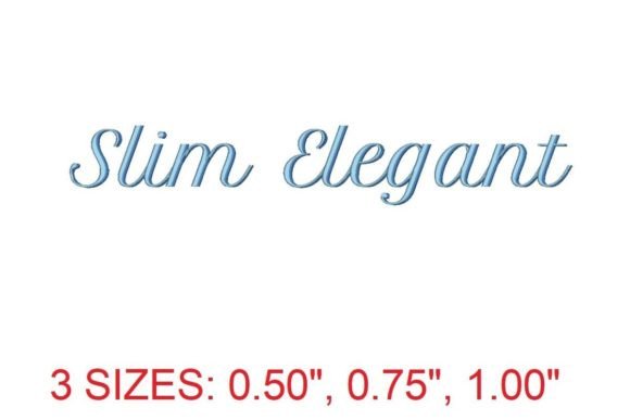 Elegant Embroidery with Slim Elegant Shadow Font