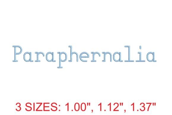 Explore Creativity with Paraphernalia Embroidery Font