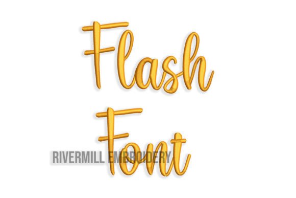 Flash Font: A Stylish Addition to Your Embroidery Collection