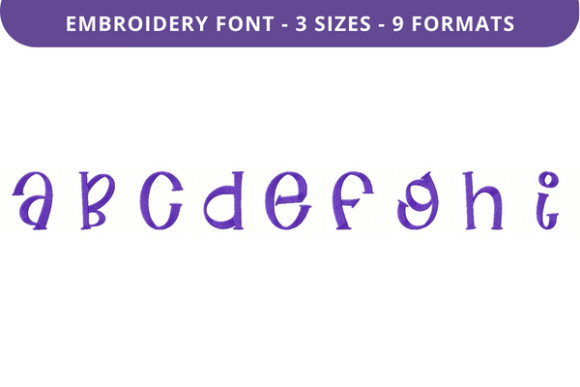 Flat Alfredo Font: A Versatile Uppercase Embroidery Choice