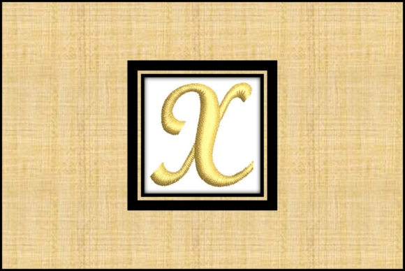 Gold Letter X: A Holiday Embroidery Design Review