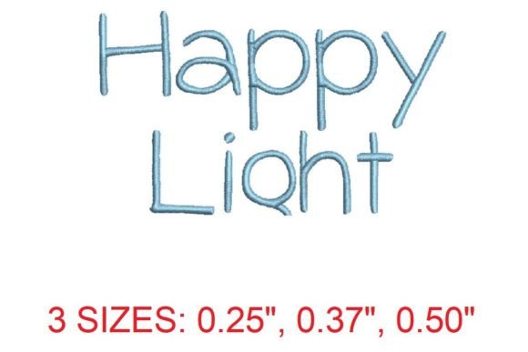 Happy Light Embroidery Font: A Joyful Addition