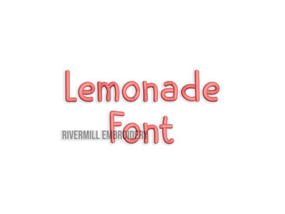 Lemonade Font: A Fresh Embroidery Choice