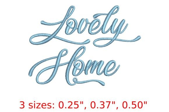 Lovely Home Embroidery Font: A Cozy Touch