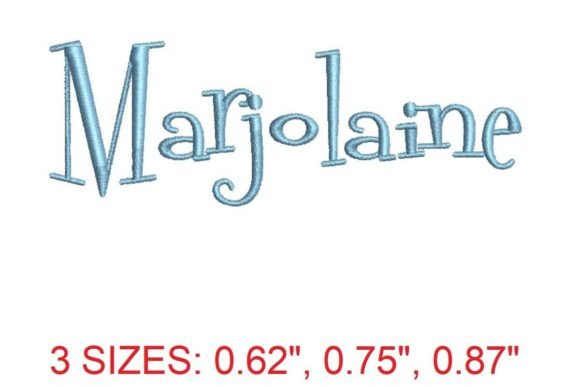Marjolaine Embroidery Font: A Graceful Addition
