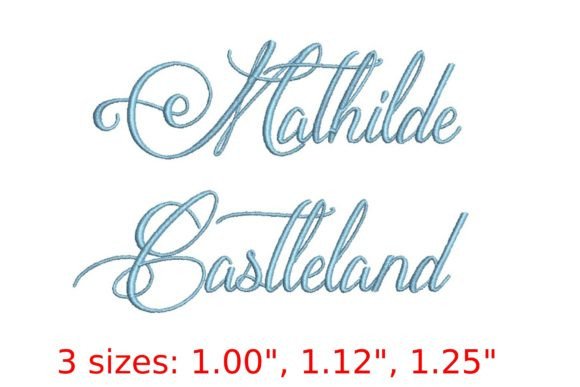 Mathilde Castleland: A Versatile Embroidery Font