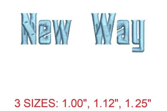 New Way Embroidery Font: A Modern Touch