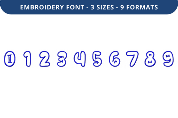 Pop That Bubble Font 0 to 9: A Versatile Embroidery Choice