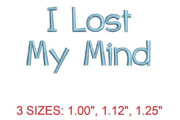 Review: I Lost My Mind Font for Seasonal Embroidery