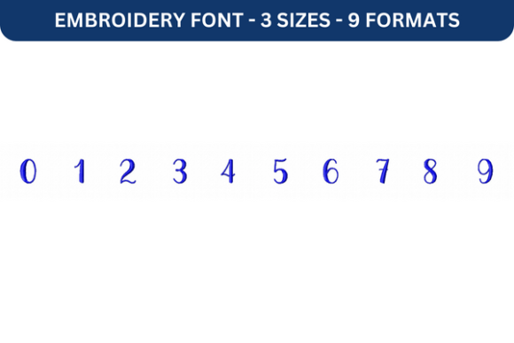 Review of Magnolia Sky Font Number 0 to 9