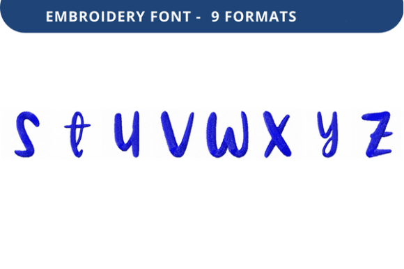 Smooth Slushie Font: A Charming Embroidery Choice