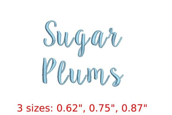 Sugar Plums Embroidery Font: A Whimsical Holiday Choice