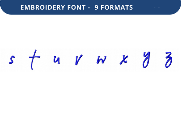 Victorina Font S-Z: A Perfect Embroidery Touch